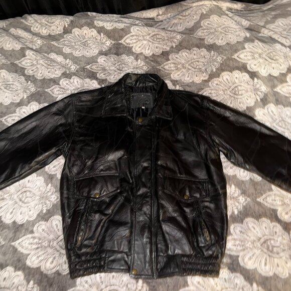 Black Leather Jacket - Picture 1 of 3